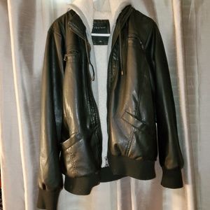 Faux leather jacket